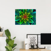 Poster Spirale de mer verte (Bureau à domicile)