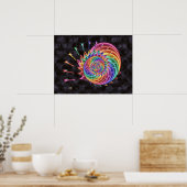 Poster Spirale des ciseaux (Cuisine)