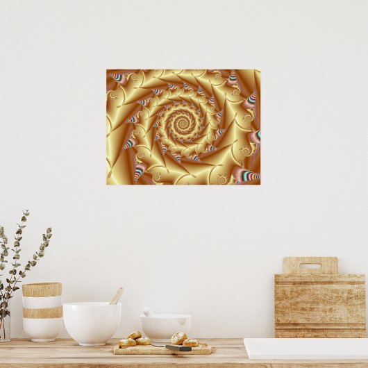 Poster Spirale d'or (Cuisine)