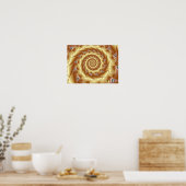 Poster Spirale dorée (Cuisine)