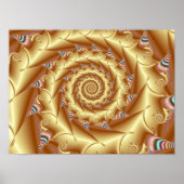 Poster Spirale dorée (Devant)