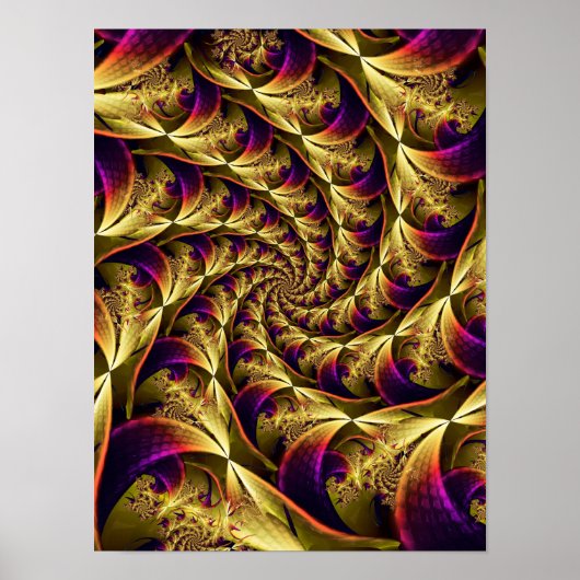 Poster Spirale dorée (Devant)