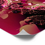 Poster Spirale en dentelle rose (Coin)