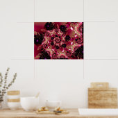 Poster Spirale en dentelle rose (Cuisine)