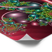 Poster Spirale florale de Bourgogne (Coin)