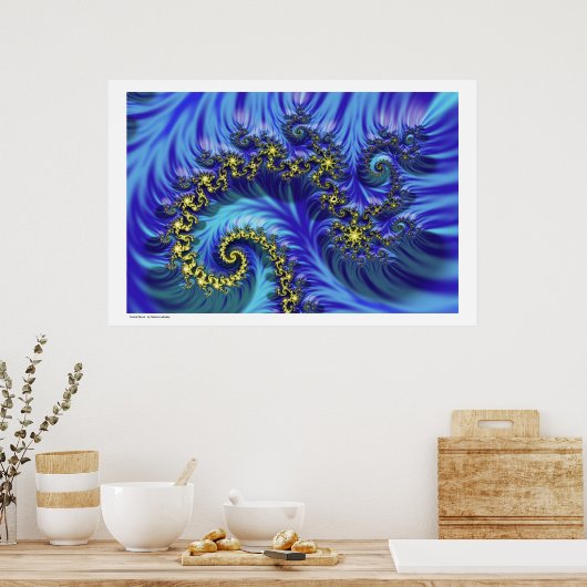 Poster Spirale fractale (Cuisine)