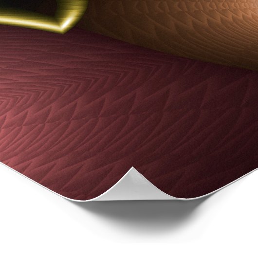 Poster Spirale fractale de Noël (Coin)