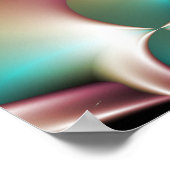 Poster Spirale fractale iridescente (Coin)