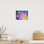 Poster Spirale fractale nacrée (Cuisine)