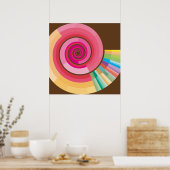 Poster spirale géologique à échelle temporelle (Cuisine)