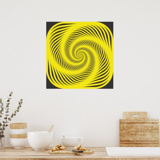 Poster Spirale hypnotique (Cuisine)