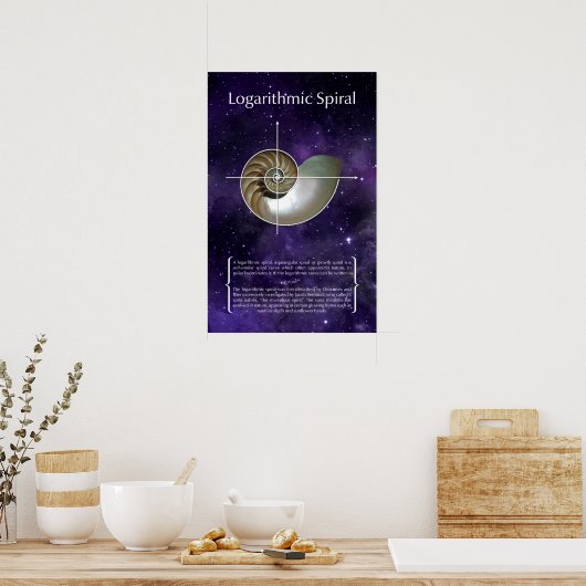Poster Spirale logarithmique (Cuisine)