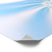 Poster Spirale neige hivernale (Coin)