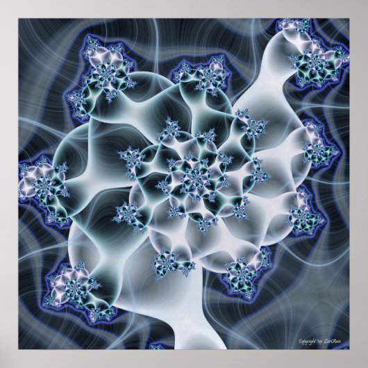 Poster Spirale neigeuse (Devant)