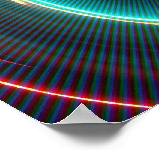 Poster spirale néon psychédélique (Coin)