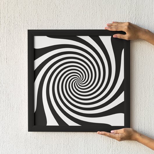 Poster Spirale noire