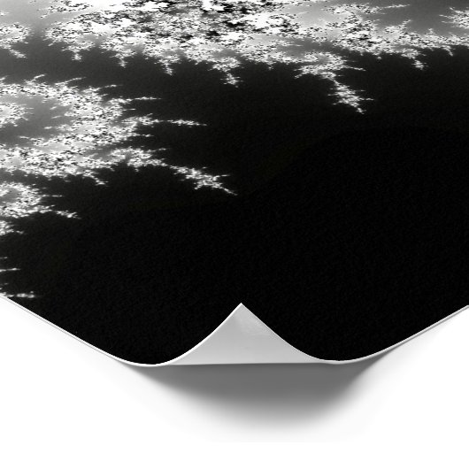 Poster spirale noire et blanche (Coin)