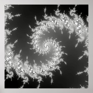 Poster spirale noire et blanche