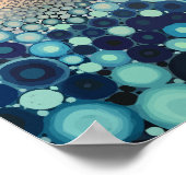 Poster Spirale radiante de cercles concentrés (Coin)