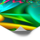 Poster Spirale Turquoise (Coin)