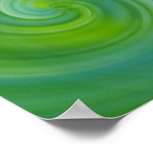 Poster Spirale - Vert (Coin)