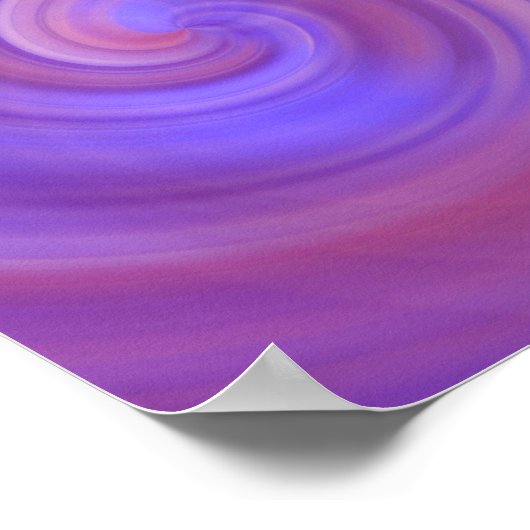 Poster Spirale - Violet rose (Coin)