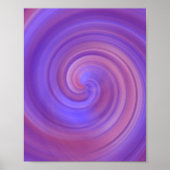 Poster Spirale - Violet rose (Devant)