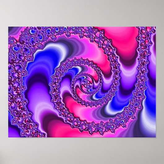 Poster Spirale violette (Devant)
