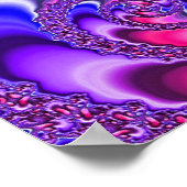 Poster Spirale violette (Coin)