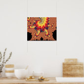 Poster Spirales de Mandelbrot (Cuisine)