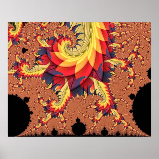 Poster Spirales de Mandelbrot (Devant)