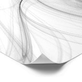 Poster Spirales et épines d'encre (Coin)