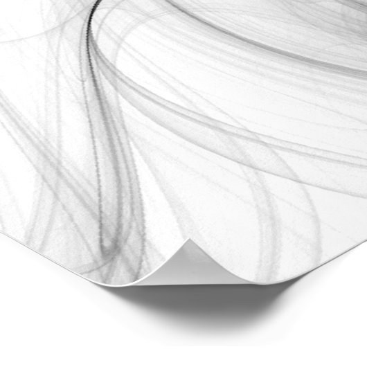 Poster Spirales et épines d'encre (Coin)