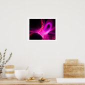 Poster SPIRALES FRACTALES EN ROSE FUCHSIA VIOLET Abstrait (Cuisine)