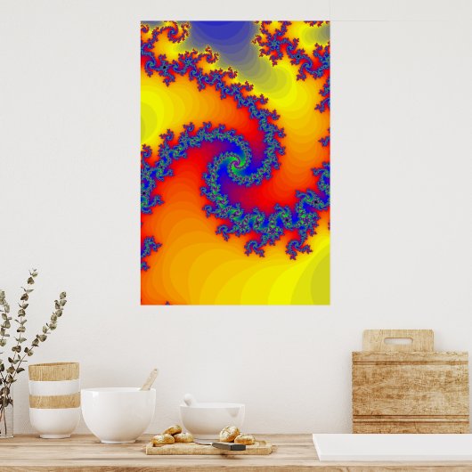 Poster : Spirales Fractées (Cuisine)