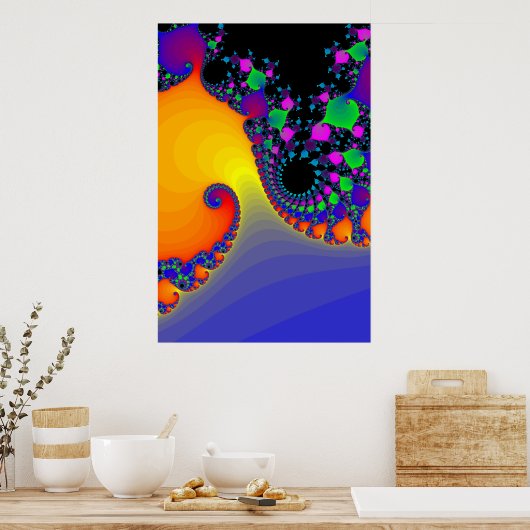 Poster : Spirales Fractées (Cuisine)