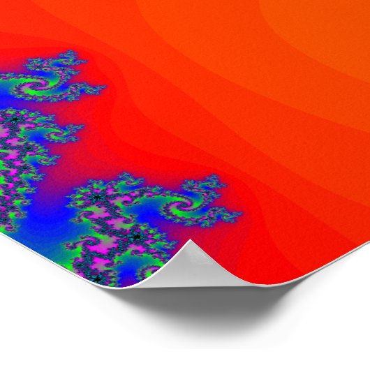 Poster : Spirales Fractées (Coin)