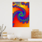 Poster : Spirales Fractées (Cuisine)