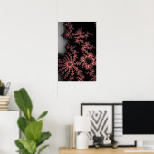 Poster Spirales roses (Bureau à domicile)