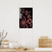 Poster Spirales roses (Cuisine)