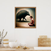 Poster Spirit Animal Armadillo 1 (Cuisine)