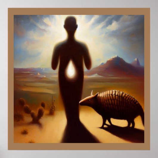 Poster Spirit Animal Armadillo 2 (Devant)