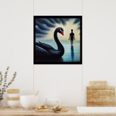 Poster Spirit Animal Black Swan 2 (Cuisine)