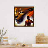 Poster Spirit Animal Cougar 2 (Cuisine)