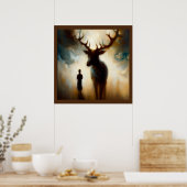 Poster Spirit Animal Deer 1 (Cuisine)