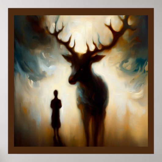 Poster Spirit Animal Deer 1 (Devant)