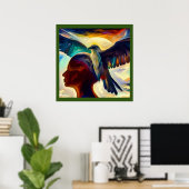 Poster Spirit Animal Eagle 3 (Bureau à domicile)