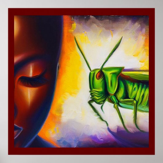 Poster Spirit Animal Grasshopper 2 (Devant)