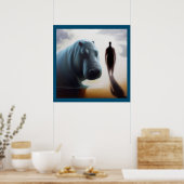 Poster Spirit Animal Hippopotamus 3 (Cuisine)