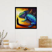Poster Spirit Animal Lizard 3 (Cuisine)